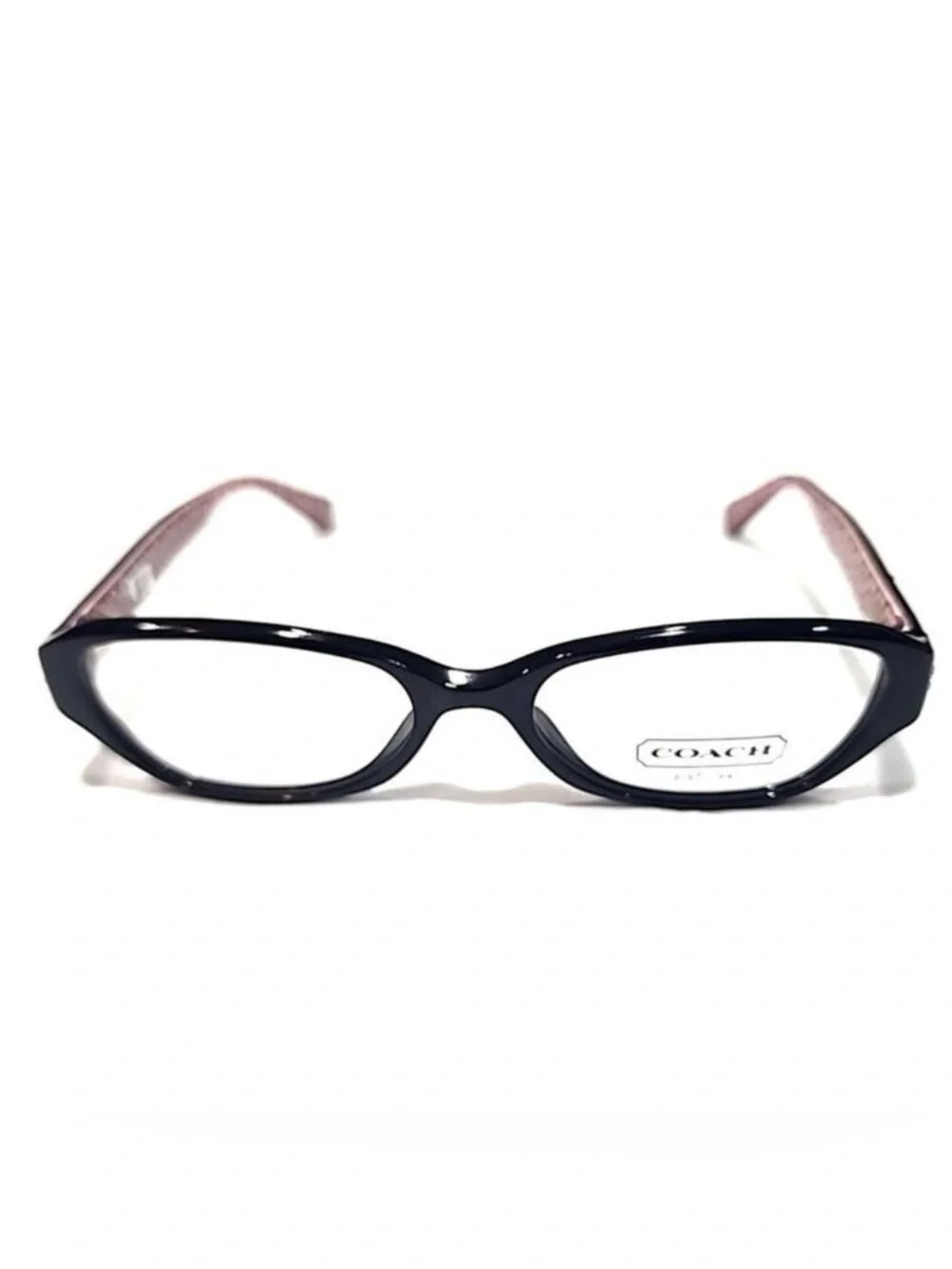 Coach HC6015 Delaney 5034 Small Black Raspberry Oval Eyeglasses 50-16-130 EUC